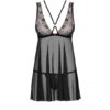 Koszulka 873-BAB-1 babydoll czarny S/M Obsessive (E3) - obrazek 5