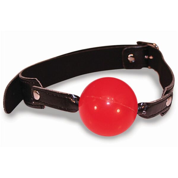 Knebel do ust S&M Solid Red Ball Gag (E1)