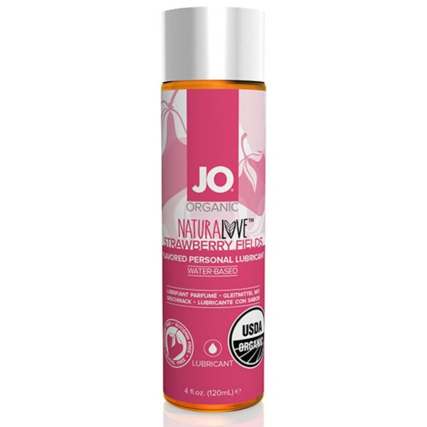Środek nawilżający System JO NaturaLove Organic Lubricant Strawberry 120 ml (E1)
