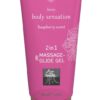 Żel do masażu 2w1 Malina Body Sensation Raspberry Scent 200ml Shiatsu (E2) - obrazek 2