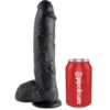 Dildo Czarne King Cock 25,4cm (E3) - obrazek 3