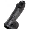 Dildo Czarne King Cock 25,4cm (E3) - obrazek 4