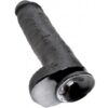 King Cock 11" Cock with Balls Black