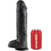 Dildo Czarne King Cock 29cm (E3) - obrazek 3