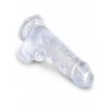 Dildo przezroczyste King Cock 15,24cm (E3) - obrazek 4