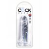 King Cock 6 Inch Cock Transparant