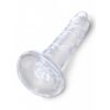 Dildo przezroczyste King Cock 18,4cm (E3) - obrazek 4