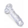 Dildo przezroczyste King Cock 22,23cm (E3) - obrazek 4