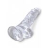 Dildo przezroczyste King Cock 22,23cm (E3) - obrazek 5
