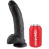 Dildo Czarne King Cock 26cm (E3) - obrazek 3