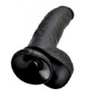 Dildo Czarne King Cock 26cm (E3) - obrazek 5