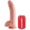 Dildo w kolorze skóry King Cock 26cm (E3) - obrazek 3