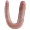 Podwójne Dildo w kolorze skóry King Cock 44cm (E3) - obrazek 5