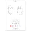 Body czarne Lolitte S/M Obsessive (E3) - obrazek 7