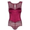 Gorset (bordowy) Miamor L/XL Obsessive (E3) - obrazek 5