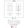 Gorset (bordowy) Miamor L/XL Obsessive (E3) - obrazek 7