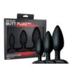 Nexus Butt Plug Trio 3 Solid Silicone Butt Plugs S M L