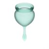 Satisfyer Feel Good Menstrual Cup Set Dark Green