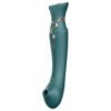 Wibrator Queen Set G-Spot Pulse Wave zielony Zalo (E3) - obrazek 3