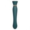 Wibrator Queen Set G-Spot Pulse Wave zielony Zalo (E3) - obrazek 10