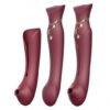 Zalo Legend Queen Set G-Spot Pulse Wave Vibrator Wine Red