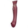 Wibrator Queen Set G-Spot Pulse Wave czerwony Zalo (E3) - obrazek 3