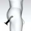Dildo XL czarne Strap-on-me (E3) - obrazek 6
