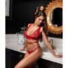 Gisele biustonosz czerwony M/L