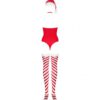 Kissmas body czerwone L/XL Obsessive (E3) - obrazek 7