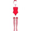 Kissmas body czerwone L/XL Obsessive (E3) - obrazek 8