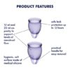 Zestaw kubeczków Feel Confident Menstrual Cup Set Lila (E3) - obrazek 4