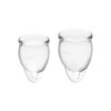 Zestaw kubeczków Feel Confident Menstrual Cup Set Transparent (E3) - obrazek 5