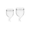 Zestaw kubeczków Feel Secure Menstrual Cup Set Transparent (E3) - obrazek 5