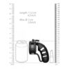 Pas cnoty Model 19 - Chastity - 4.5" - Black (E3) - obrazek 3
