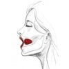 Skórzany knebel Upko Invisible mouth gag Black Straps (E3) - obrazek 10