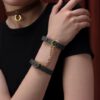 Skórzane kajdanki Upko Leather Thin Bracelets (E3) - obrazek 7