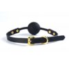 Skórzany knebel Upko Silicone Solid Medium Ball Gag (E3) - obrazek 3