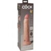 Dildo 9 Inch Dual Density Vibe Cock Light King Cock (E3) - obrazek 3