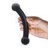 Szklane dildo Double Bull Black Glass Dildo Glas (E3) - obrazek 5