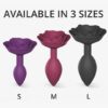 Korek analny Open Roses L czarny Onyx Love to Love (E3) - obrazek 6