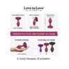 Korek analny Open Roses M Plum Star Love to Love (E3) - obrazek 8