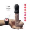 Wibrująca nakładka na penisa Super Striker Lengthening Penis Sleeve with Vibrations Pink OTOUCH (E3) - obrazek 5