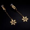 Upko Non-pierced clitoral jewelry dangle with snowflake