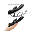 Wibrator łechtaczki i punkt G Dorcel Flexi Rabbit Black (E3) - obrazek 4