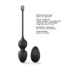 Marc Dorcel wibrujące kulki wzmacniające mieśnie Kegla Love Balls Black (E3) - obrazek 3