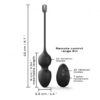 Marc Dorcel wibrujące kulki wzmacniające mieśnie Kegla Love Balls Black (E3) - obrazek 5