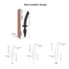 2w1 dildo i korek analny Black L (E3) Strap-on-me - obrazek 5