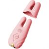 Wibrujące klamerki na sutki Zalo Nave Coral Pink (E3) - obrazek 5
