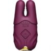 Wibrujące klamerki na sutki Zalo Nave Velvet Purple (E3) - obrazek 3