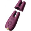 Wibrujące klamerki na sutki Zalo Nave Velvet Purple (E3) - obrazek 5